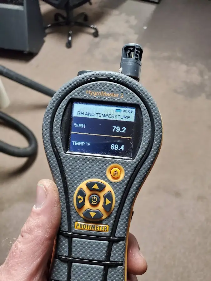 Moisture meter humidity assessment for Mold Remediation & Removal in Bay Village